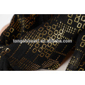 China Fabrik Damenmode 100% Polyester volie bronzing Plain Loop Schal